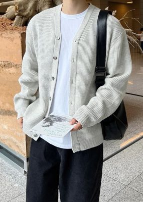 áo khoác len cardigan nam hàn quốc