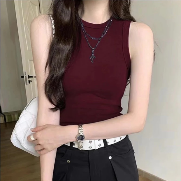 áo ba lỗ nữ mặc với quần