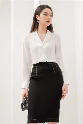 Cách Phối Đồ Với Chân Váy Đen