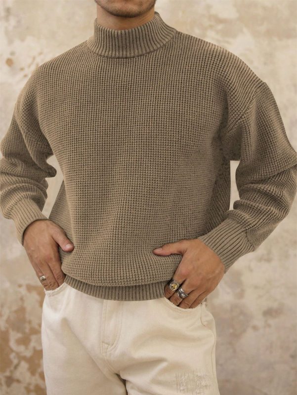 Áo Len Cổ Cao Dáng Rộng