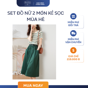 Set Đồ Nữ 2 Món Kẻ Sọc Mùa Hè – Trẻ Trung, Thoáng Mát, Chuẩn Trend