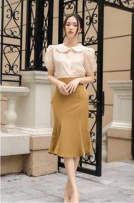 Mẫu Chân Váy Chữ A Dài