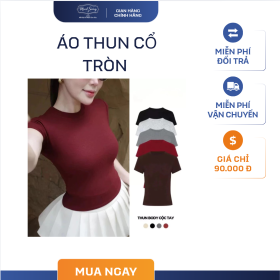 Áo Thun Cổ Tròn Nữ  – Dễ Phối Đồ, Trẻ Trung, Giá Tốt
