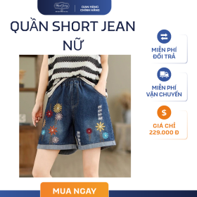 Quần Short Jean Nữ – Năng Động, Cá Tính, Dễ Phối Đồ Mùa Hè