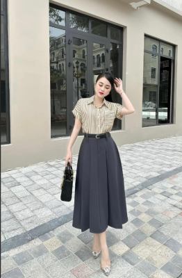 Chân Váy Chữ A Dài Công Sở