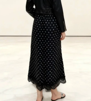 Váy dài chấm bi mùa hè