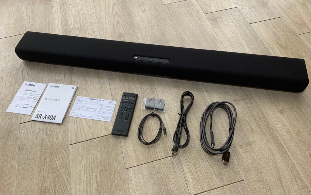 2025年7月購入品 YAMAHA サウンドバー SR-X40A ブラック ハイトスピーカー搭載のヤマハサウンドバー「SR-X40A」を「SR-B30A」と